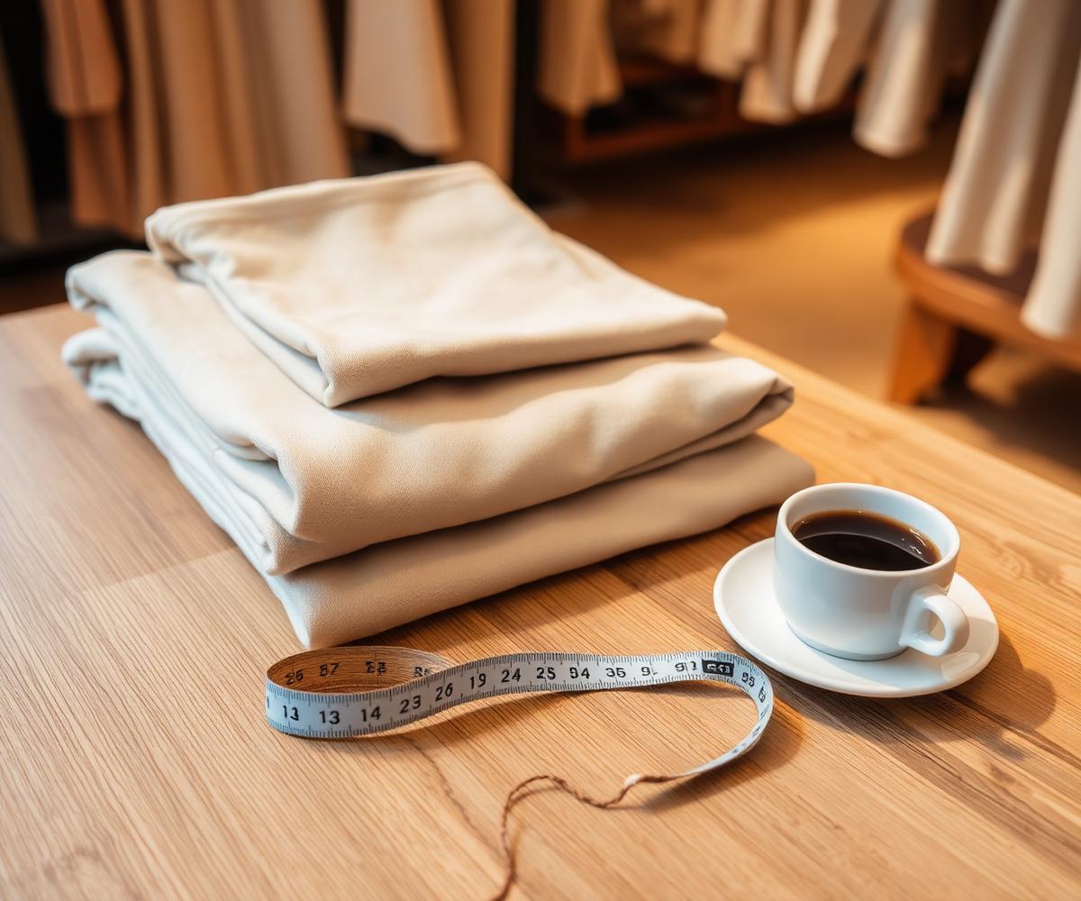 Persoonlijk maatadvies met meetlint en koffie